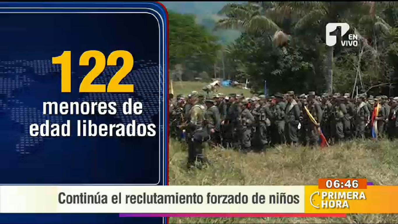 Continúa el reclutamiento de niños para la Guerra