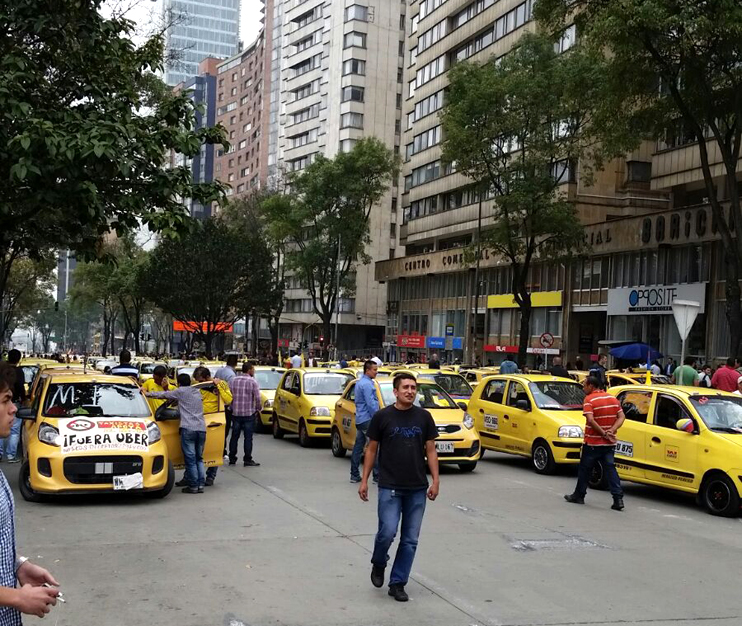 taxistas paro - alcaldía de bogota