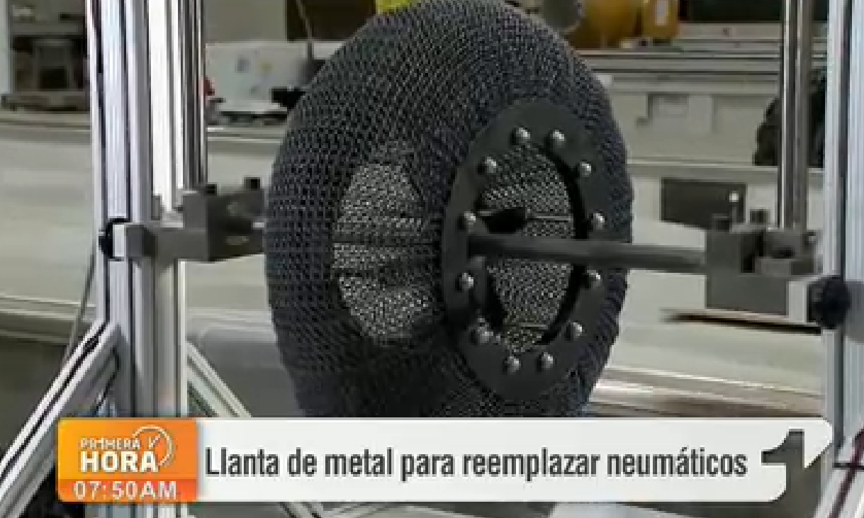 Así serían las llantas del futuro que no se pinchan