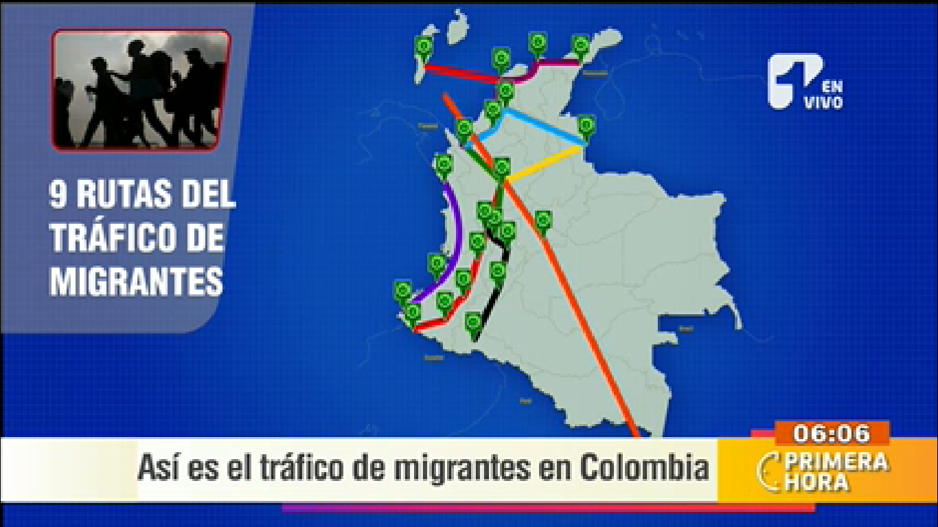 Así funciona el tráfico de migrantes en Colombia Canal 1