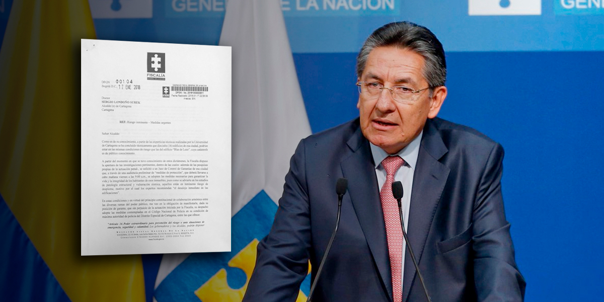 Fiscalía advierte que 16 edificios en Cartagena están en riesgo de colapso