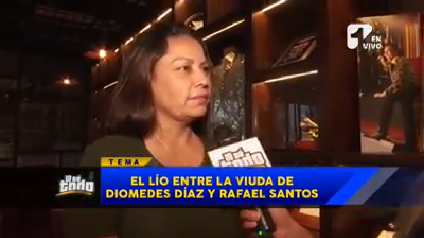 «Más respeto» le pide la viuda de Diomedes Díaz a Rafael Santos