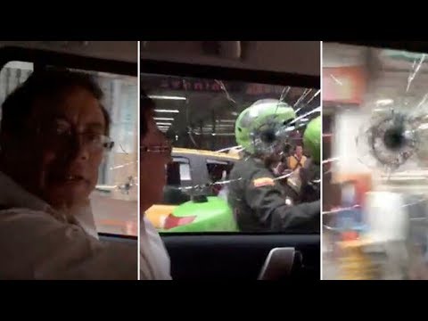 Videos muestran que ataque al vehículo de Petro pudo ser con arma de fuego