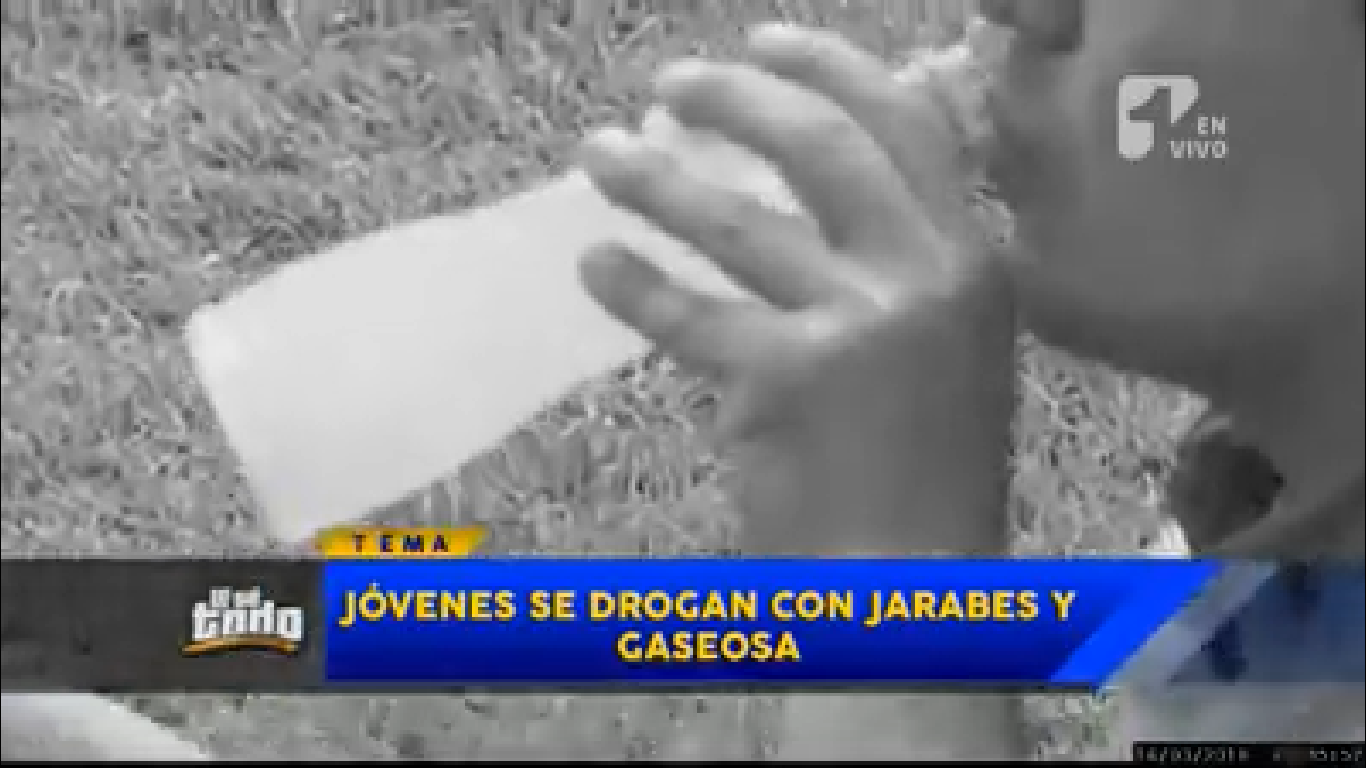 Jarabes mezclados con gaseosas son las nuevas drogas de los jóvenes