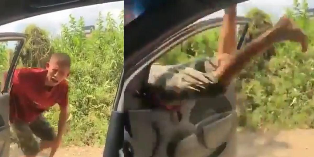 Colombiano intentó hacer el challenge del carro en movimiento y le salió bastante mal