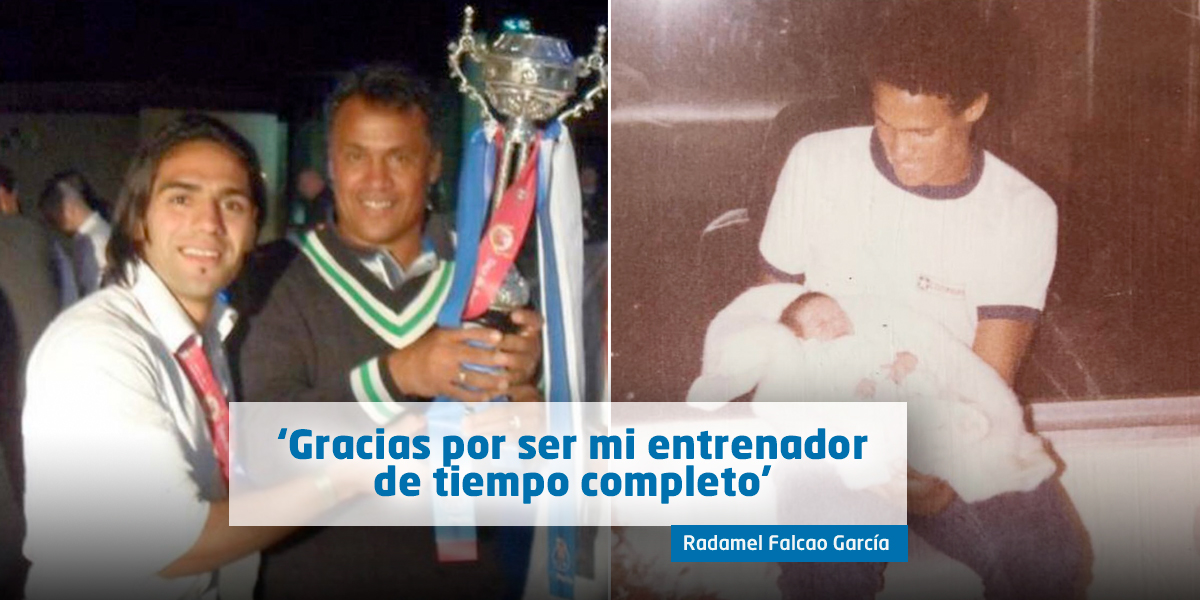 Con conmovedor mensaje, Falcao despide a su padre