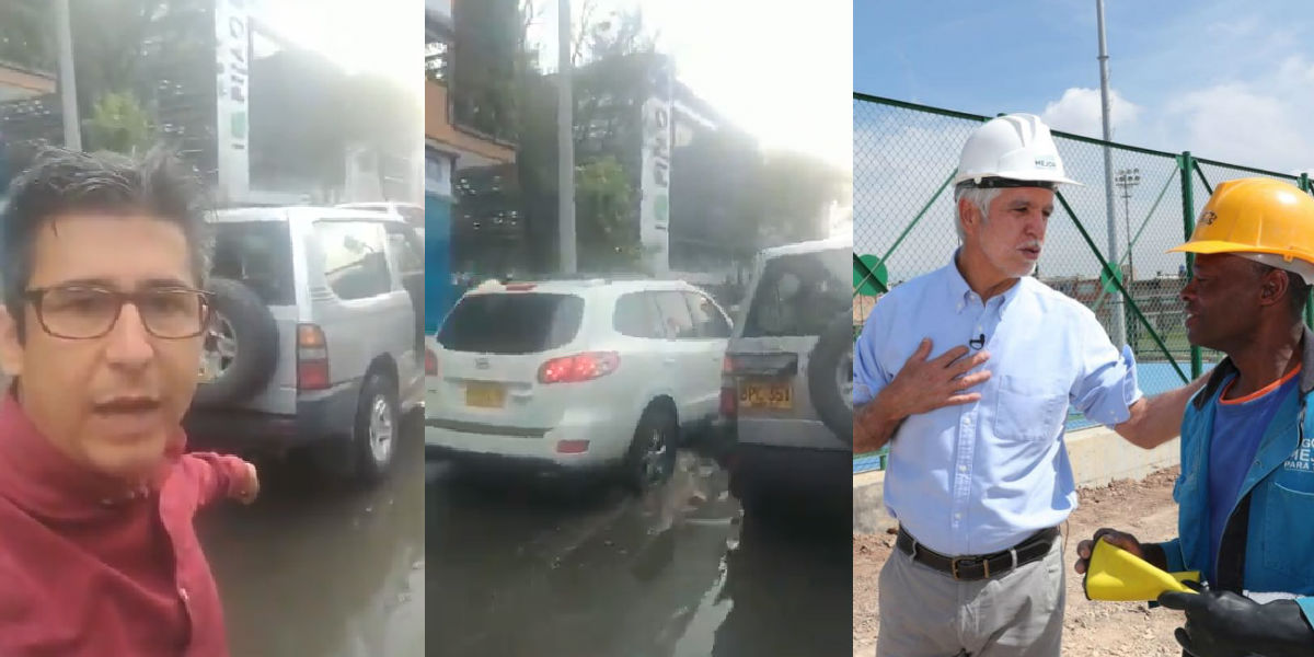 “Traiga lancha”, periodista enfurecido con Peñalosa por un hueco que dañó su carro en el barrio más caro de Colombia