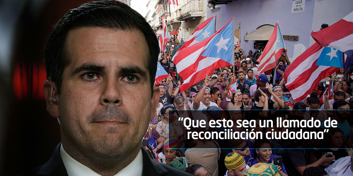 Renuncia el gobernador de Puerto Rico, en medio de protestas por sus explosivos chats