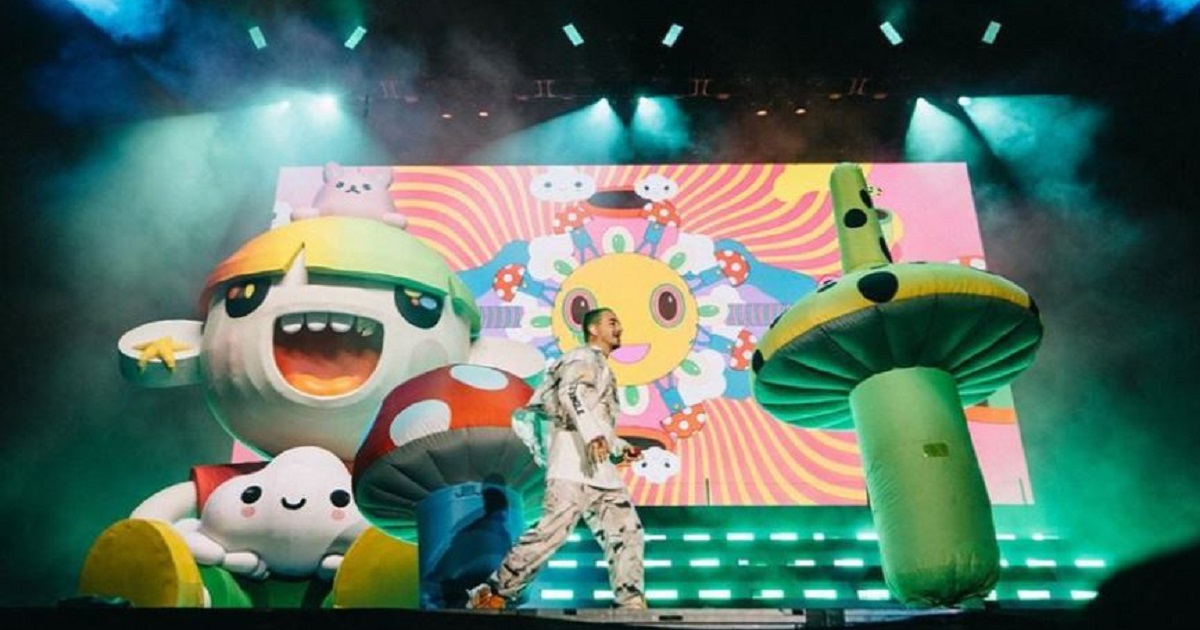 ¡Repertorio del viejo! J Balvin cantó hasta ‘Gasolina’ en Lollapalooza