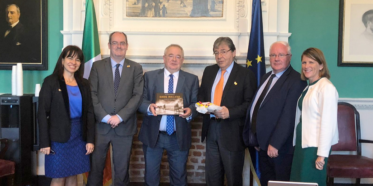 Canciller Trujillo se reúne con el presidente de la Cámara de Diputados de Irlanda